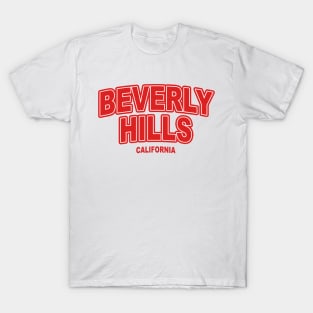 Beverly Hills California Red T-Shirt